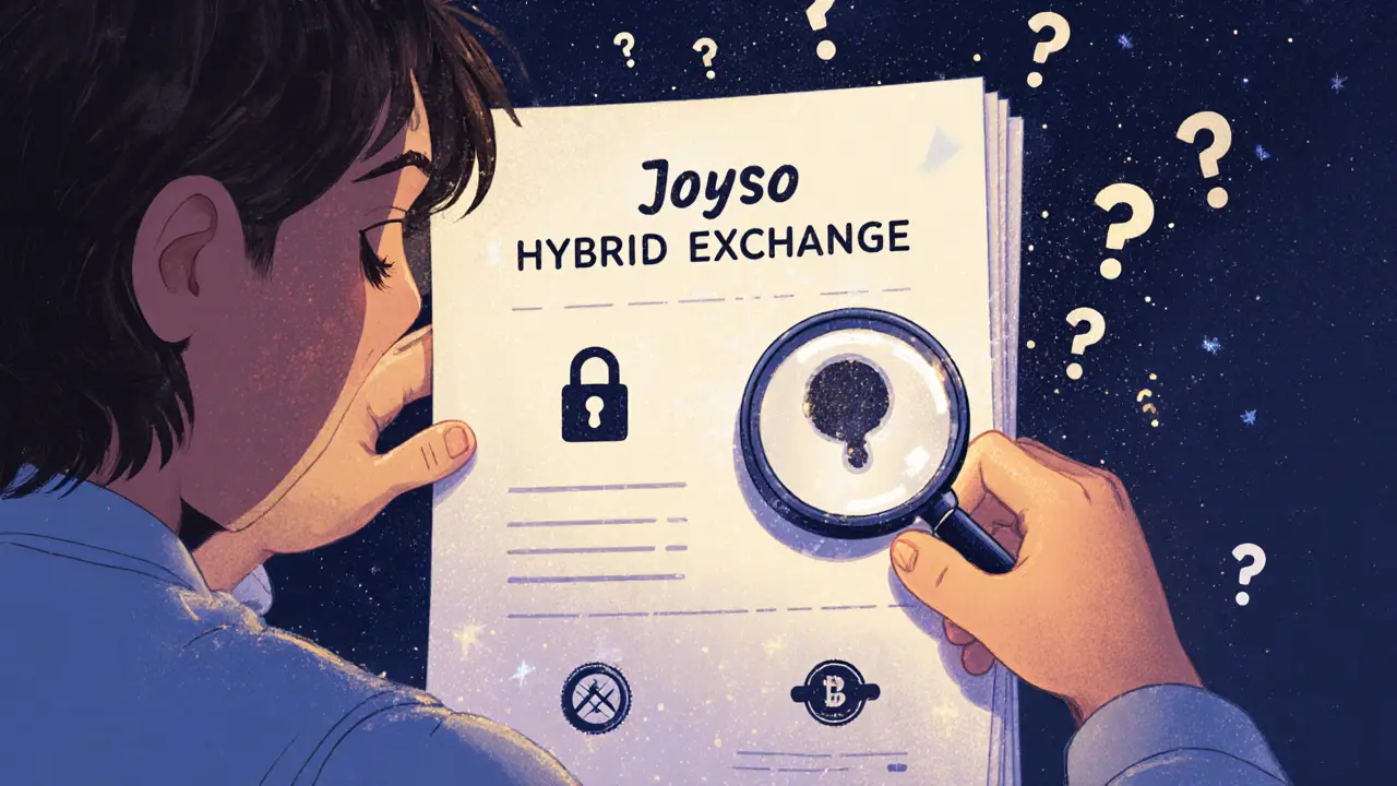 A child examines a whitepaper with magnifying glass, revealing missing security features as floating question marks.