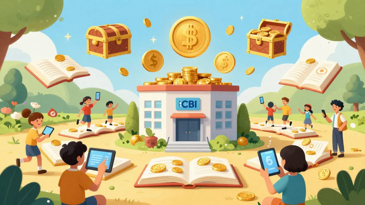 Cheerful trading scene showing stablecoins and approved exchange platforms