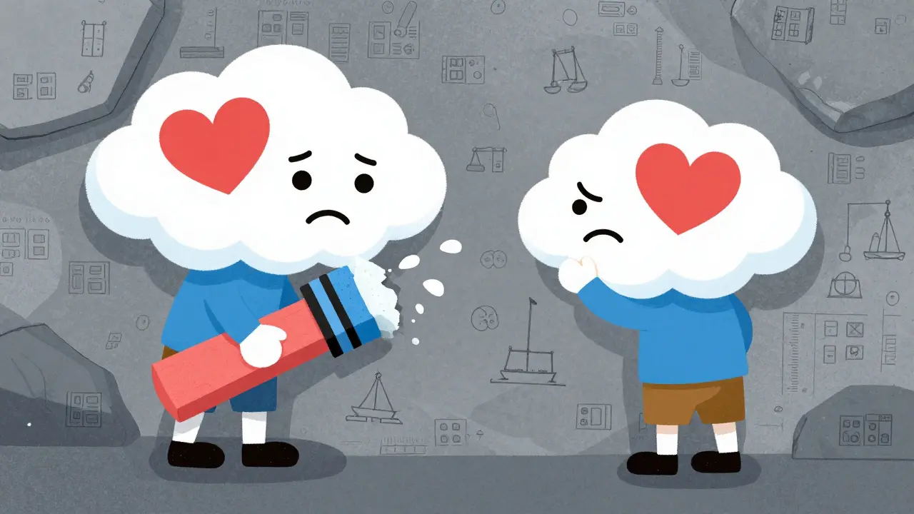 Cloud trying to erase drawing on permanent rock wall