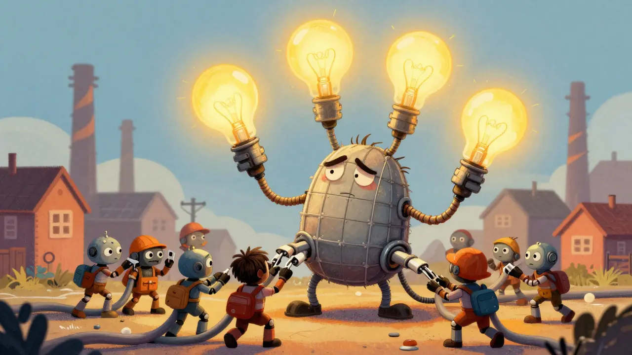 Stressed electrical grid overwhelmed by miners