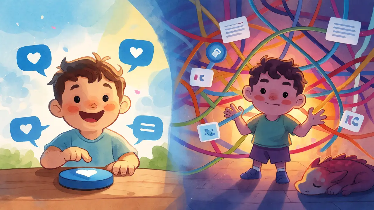 Illustration contrasting simple past airdrops with complex modern blockchain tasks via a character journey.